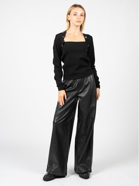 Sweter, rozmiar M, Czarny, PGA22297MA