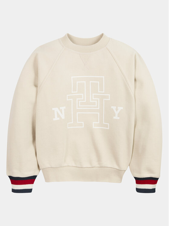 Gyerek Pulóver Tommy Hilfiger, Méret: 16Y, Bézs, Revesible KS0KS00496 D