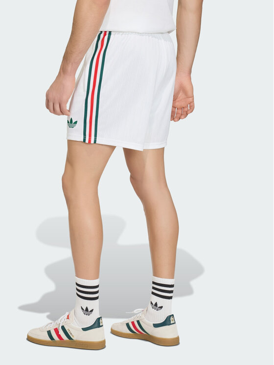 adidas adidas Szorty sportowe 161972 Biały Loose Fit