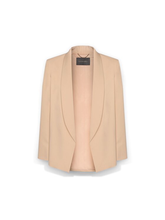 Elena Mirò Elena Mirò Giacca di transizione R059P000108N012 Crema Regular Fit