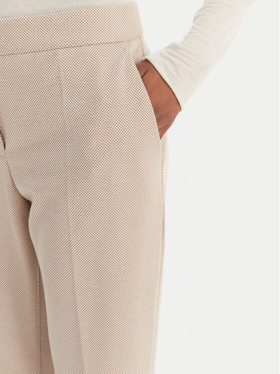 BOSS BOSS Bavlnené nohavice Tapria 50555740 Béžová Slim Fit