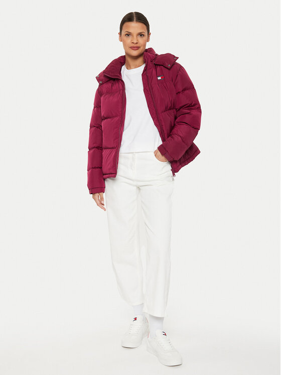 Tommy Jeans Tommy Jeans Pernata jakna Alaska DW0DW18610 Tamnocrvena Regular Fit