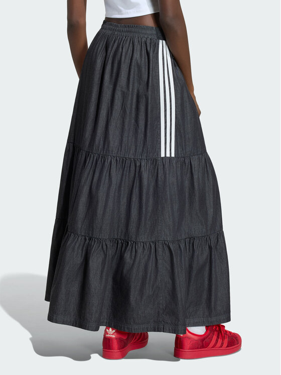 adidas adidas Spódnica jeansowa SUMMER GLOW Czarny Regular Fit