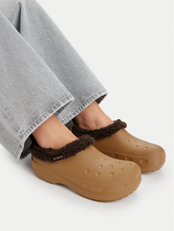 Crocs Crocs Ciabatte Classic Lined Shorty 211380 Marrone