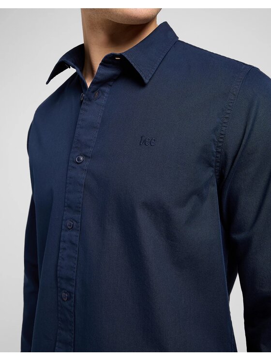 Lee Lee Koszula PATCH SHIRT 112370547 Granatowy Regular Fit