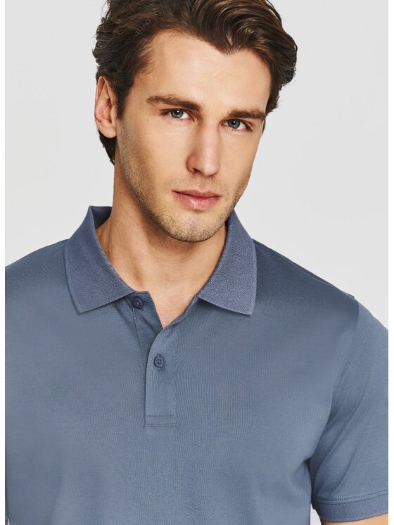 Pako Lorente Pako Lorente Polo P26SF-TX-012 Niebieski Classic Fit
