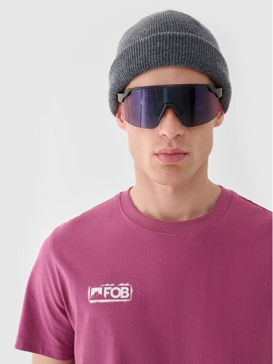 4F 4F T-shirt 4FRAW24TTSHM2602-60S Rosso Regular Fit