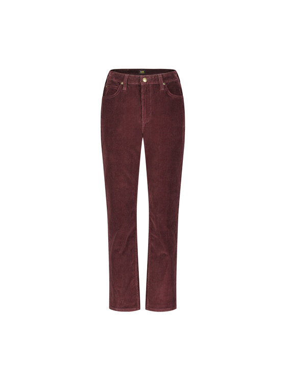 Lee Lee Pantaloni di tessuto CAROL Rosso Straight Fit