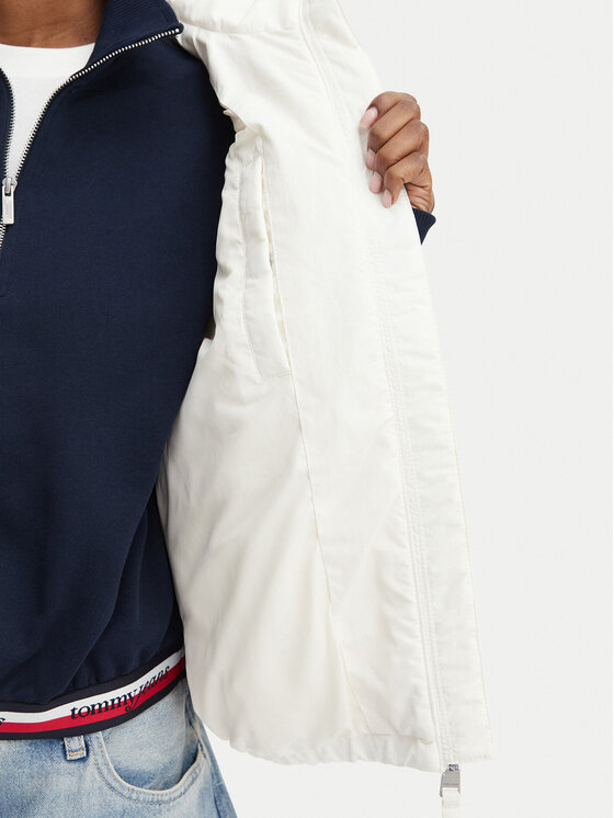 Tommy Jeans Tommy Jeans Преходно яке DW0DW22908 Бял Regular Fit
