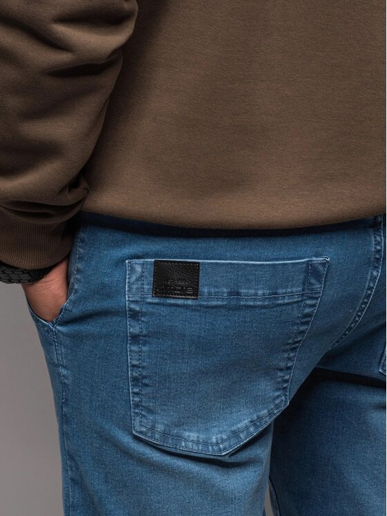 Ombre Ombre Joggery OM-PADJ-0156 Niebieski Regular Fit