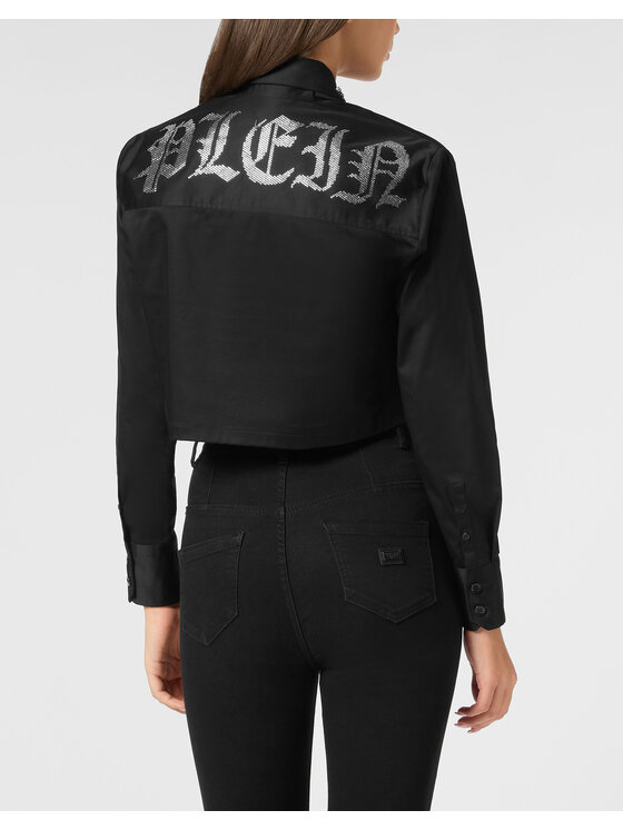PHILIPP PLEIN PHILIPP PLEIN Koszula 23425 Czarny Fitted Fit