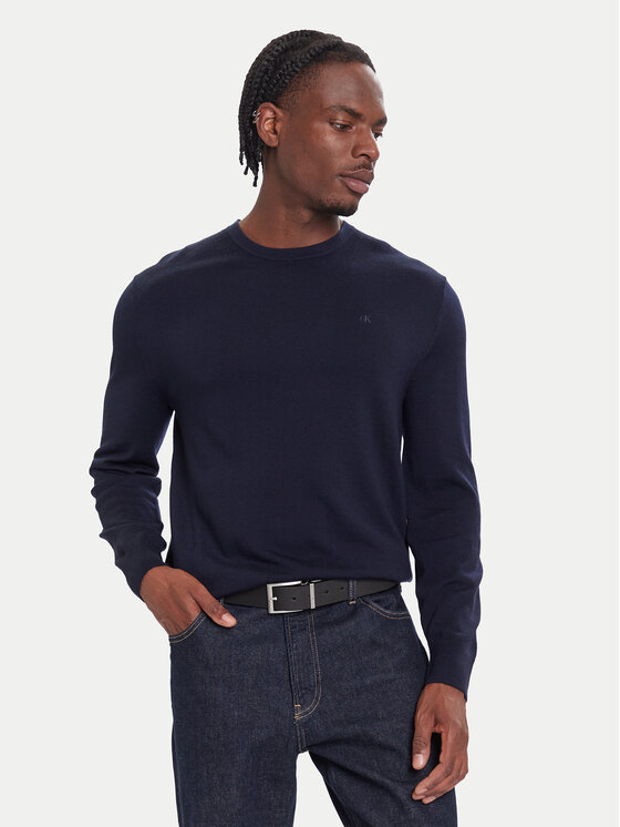 Calvin Klein Calvin Klein Pulover LV04LB305G Mornarsko modra Regular Fit