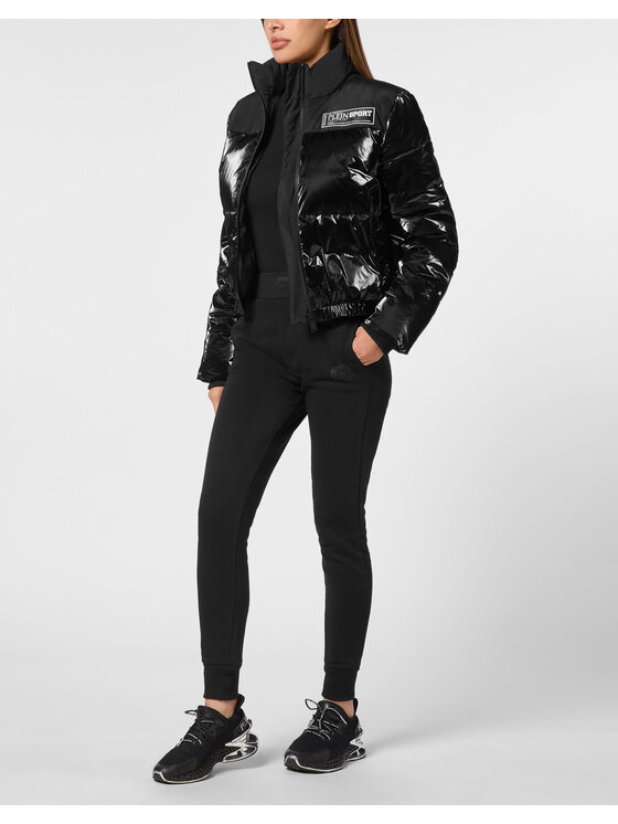 Plein Sport Plein Sport Kurtka bomber 14203 Czarny Regular Fit