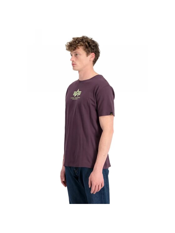 Alpha Industries Alpha Industries Tričko AI.118533 Fialová Regular Fit