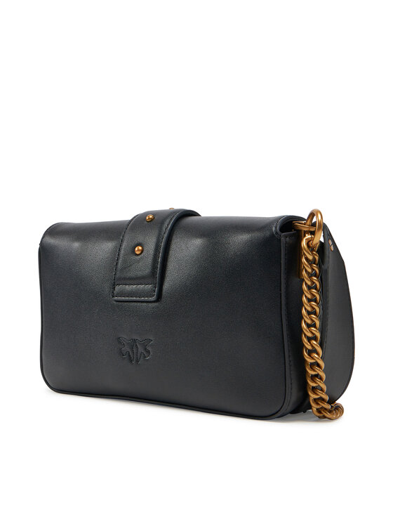 PINKO PINKO Kabelka Love One Mini Slouchy Fl PE 25 PLTT 104340 A0QO Černá