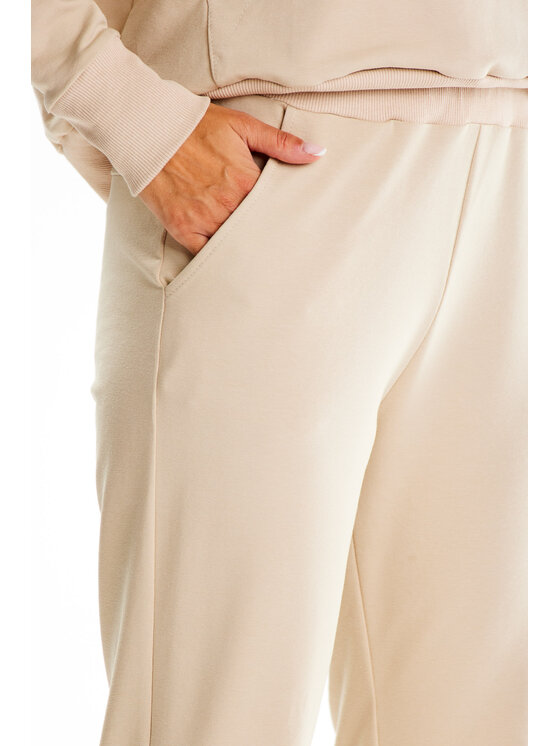 Infinite You Infinite You Dámské kalhoty M317 Béžová Basic Fit