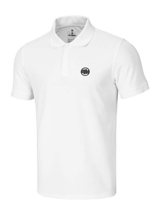 PITBULL PITBULL Polo Koszulka Biały Regular Fit