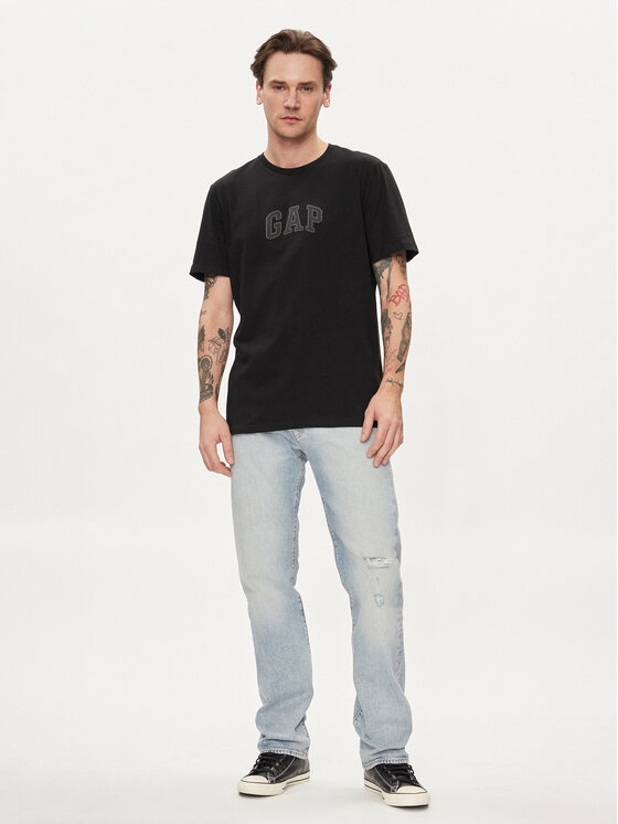 Gap Gap T-Shirt 570044-02 Czarny Regular Fit