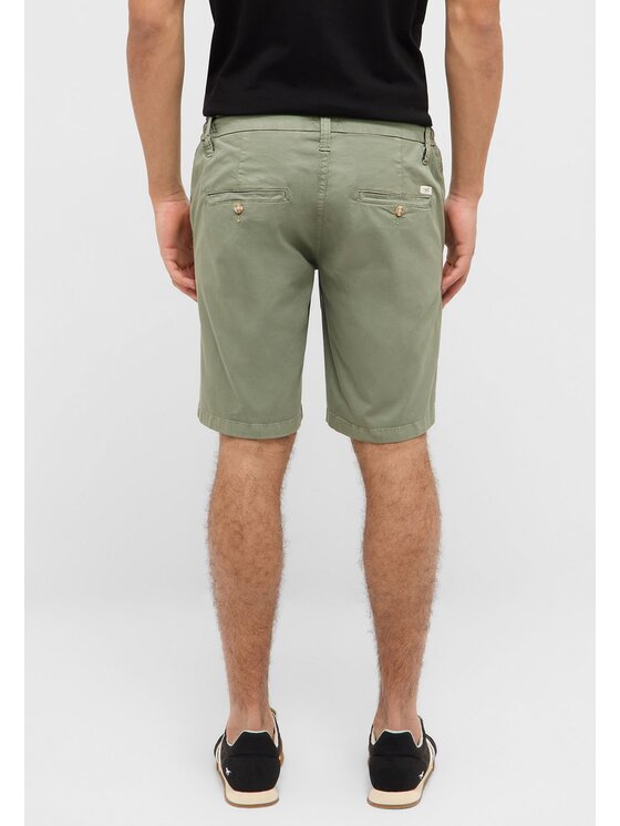 Mustang Mustang Pantaloncini di tessuto Portland Shorts Verde Slim Fit