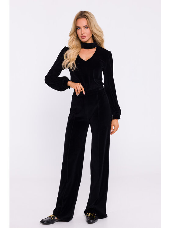 Made of Emotion Made of Emotion Kalhoty culottes M830 Černá Wide Leg