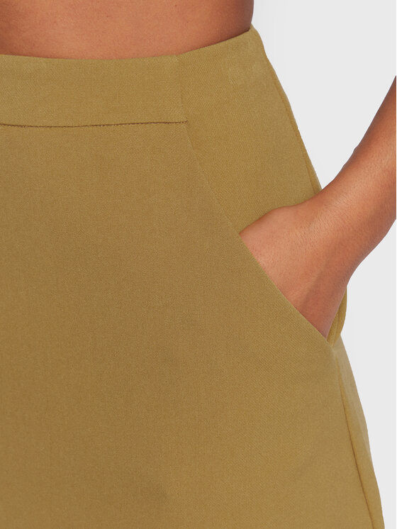 Moss Copenhagen Moss Copenhagen Trapecijos formos sijonas Thalea 17125 Geltona Regular Fit