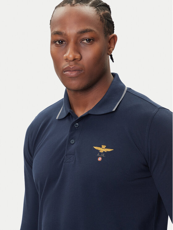 Aeronautica Militare Aeronautica Militare Polo 252PO1653UP00082 Tamnoplava Regular Fit