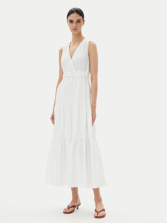 Morgan Morgan Rochie de vară 251-RASKA Alb Regular Fit