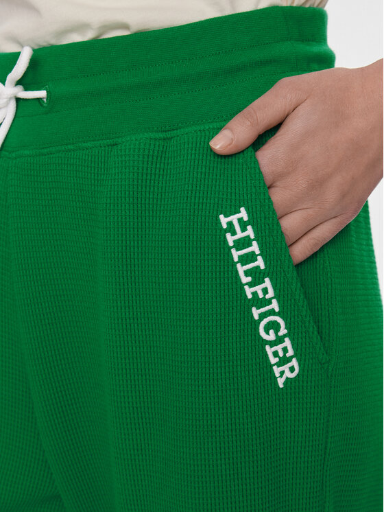Tommy Hilfiger Tommy Hilfiger Jogginghose UW0UW04946 Grün Relaxed Fit