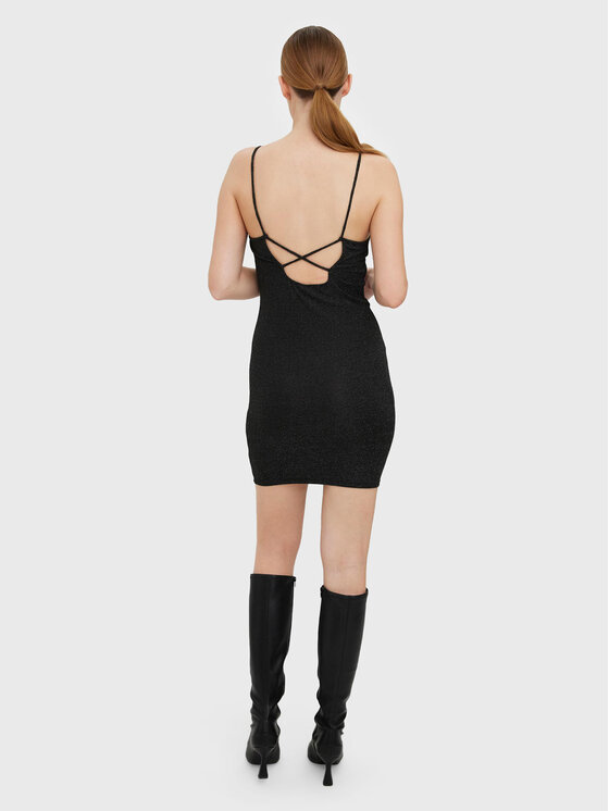 Vero Moda Vero Moda Ежедневна рокля Kanna 10277067 Черен Slim Fit