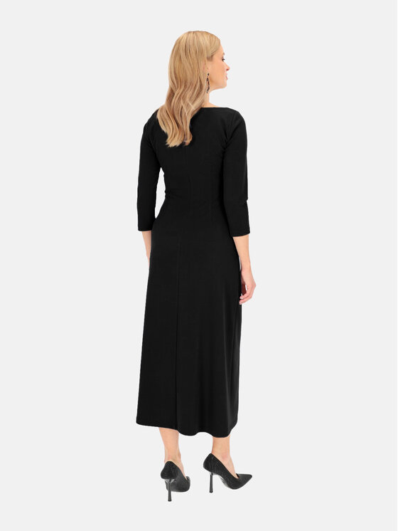 L’AF L’AF Sukienka dzianinowa Rima Czarny Slim Fit