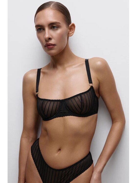 Merci Lingerie Merci Lingerie Biustonosz EB3PSB02 Czarny