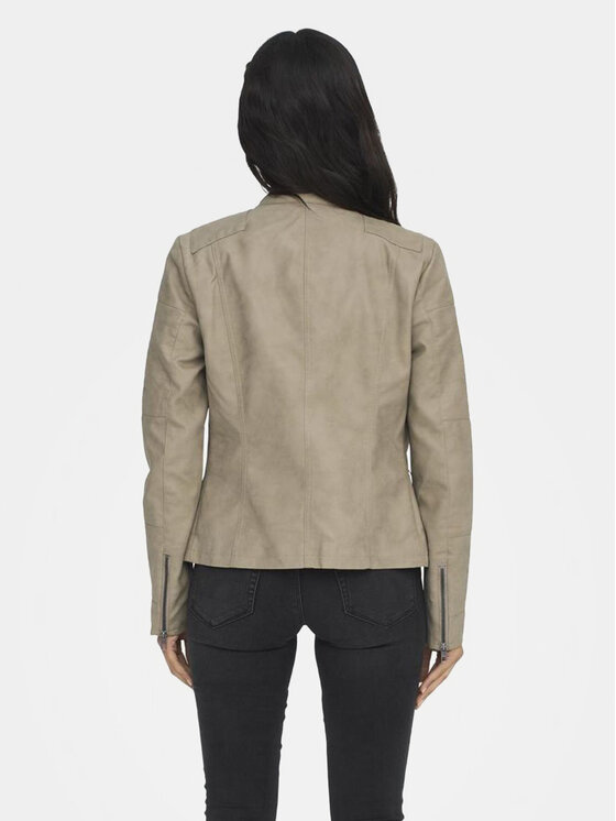 ONLY ONLY Куртка зі штучної шкіри Ava 15102997 Бежевий Regular Fit