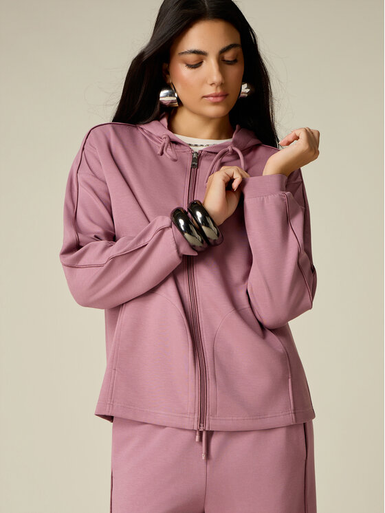 Oltre Oltre Bluza G880J004757N006 Różowy Regular Fit