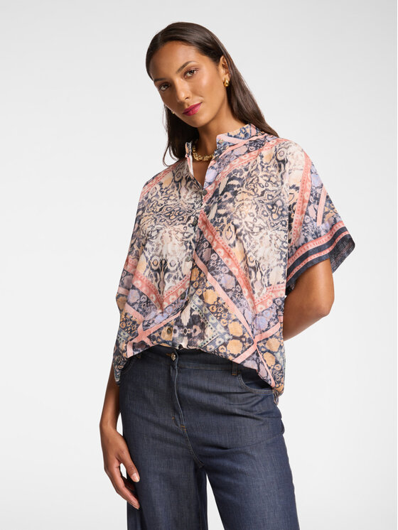 Elena Mirò Elena Mirò Blusa 2232E000335N001 Rosa Regular Fit