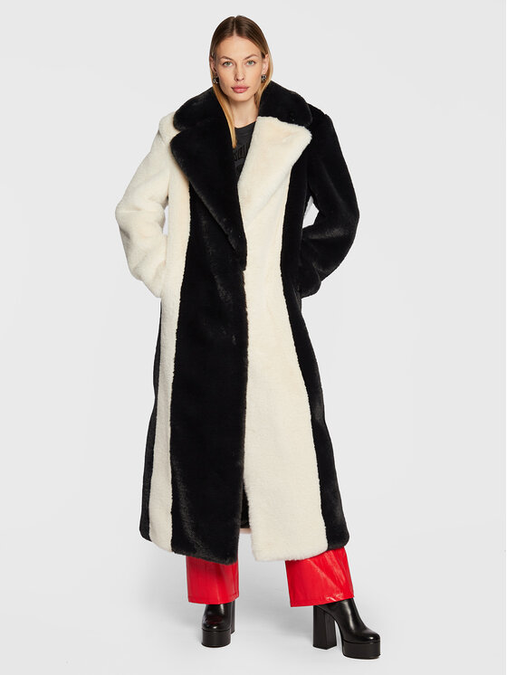 ROTATE Krzno Colourblock RT1914 Črna Regular Fit