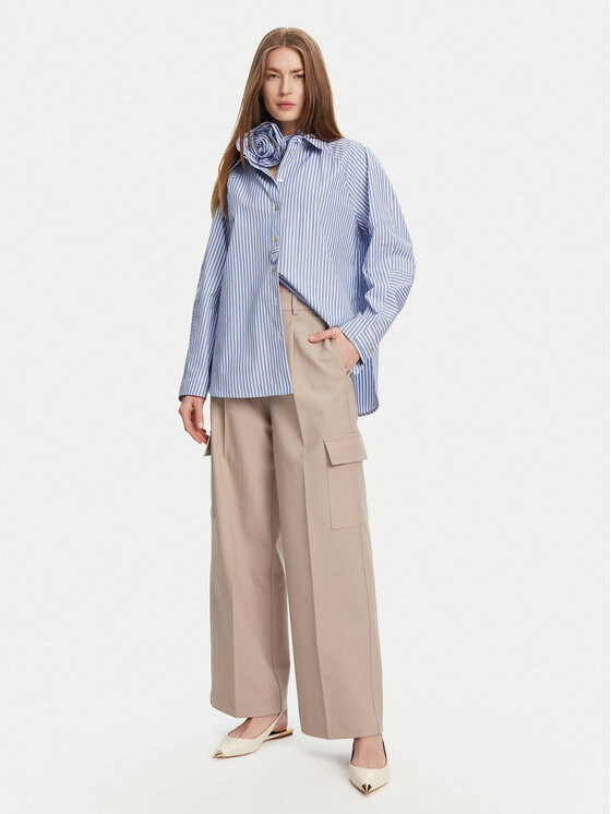 Marella Marella Srajca Von 2513111014 Svetlo modra Relaxed Fit