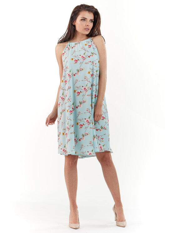 Infinite You Infinite You Sukienka letnia M175 Niebieski Basic Fit