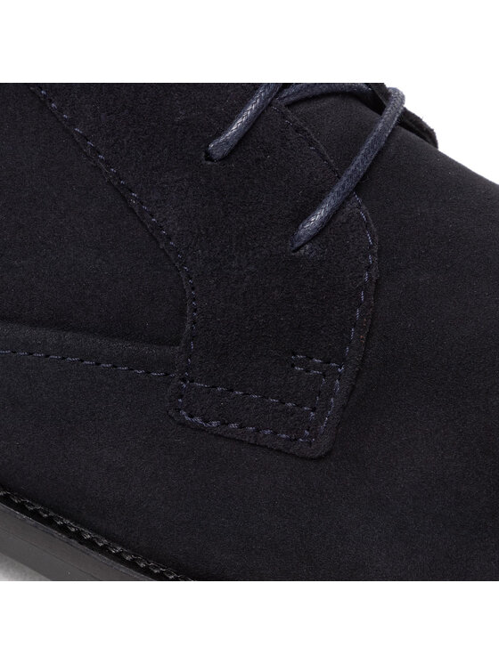 Tommy Hilfiger Tommy Hilfiger Gležnjarji Signature Hilfiger Suede Boot FM0FM04174 Mornarsko modra