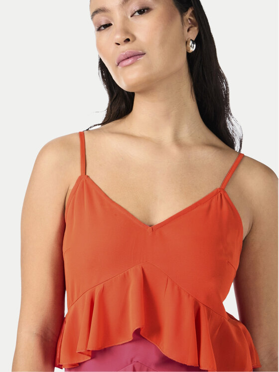 YAS YAS Rochie de vară Clara 26032842 Portocaliu Regular Fit