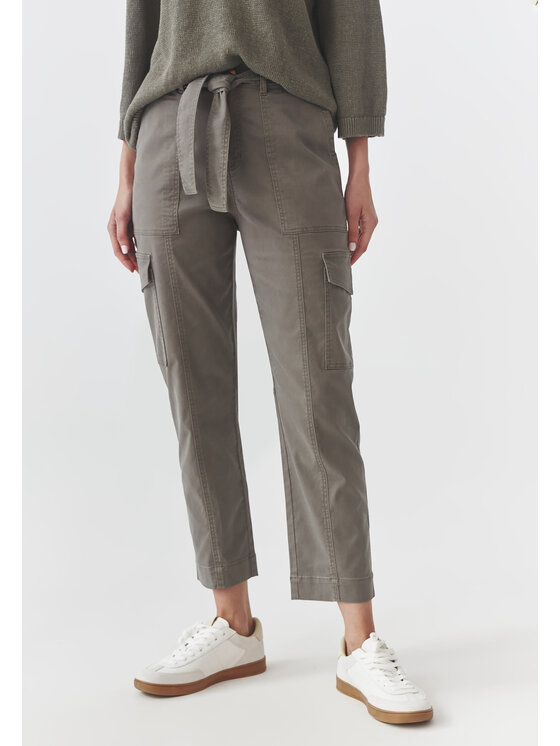 TATUUM TATUUM Kalhoty z materiálu MALTI Khaki Wide Fit