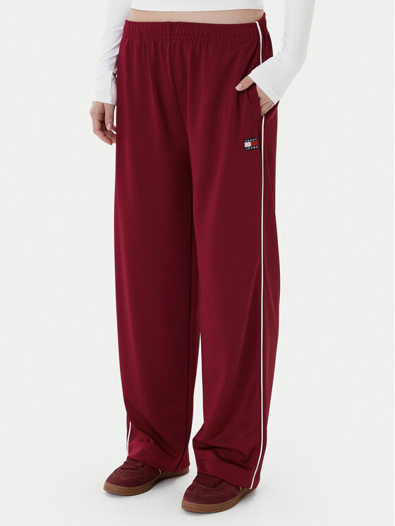 Tommy Jeans Tommy Jeans Pantaloni trening Archive DW0DW22633 Vișiniu Regular Fit