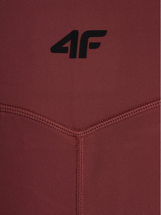 4F 4F Legginsy BASIC+ Brązowy jasny Slim Fit