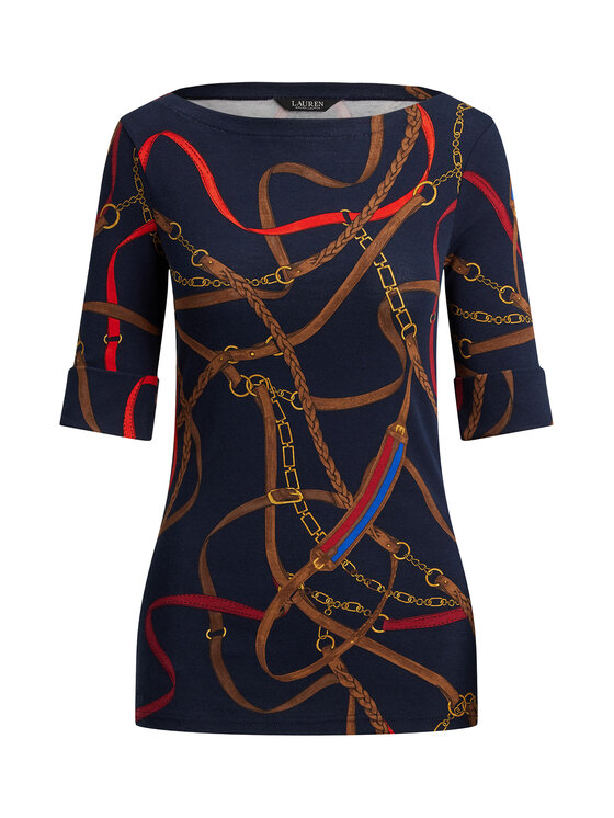 LAUREN RALPH LAUREN LAUREN RALPH LAUREN Bluse 200P03722001 Dunkelblau Slim Fit