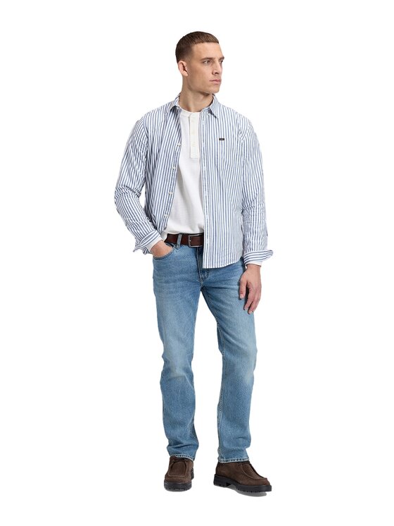 Lee Lee Koszula 112386379 Niebieski Regular Fit