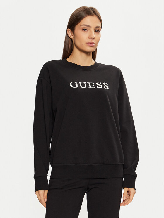 Guess Guess Μπλούζα O5RQ03 KCO31 Μαύρο Regular Fit