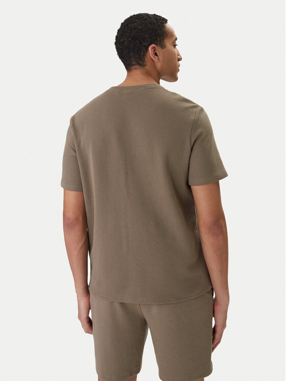 BOSS BOSS T-Shirt Waffle 50535891 Hnědá Regular Fit