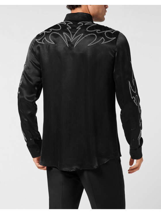 PHILIPP PLEIN PHILIPP PLEIN Koszula 26109 Czarny Regular Fit