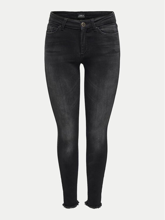 ONLY ONLY Blugi Blush 15157997 Negru Skinny Fit