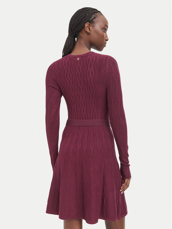 Guess Guess Trikotažinė suknelė W6BK64 Z1569 Vyšninė Regular Fit