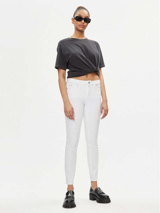 Calvin Klein Jeans Calvin Klein Jeans Blugi J20J222778 Alb Skinny Fit